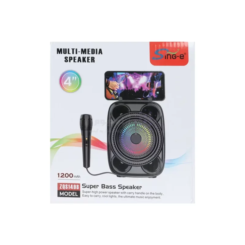 اسپیکر بی سیم Sing-e مدل ZQS1498 - مشکی - MMS (گارانتی شش ماهه YA) - تصویر 6