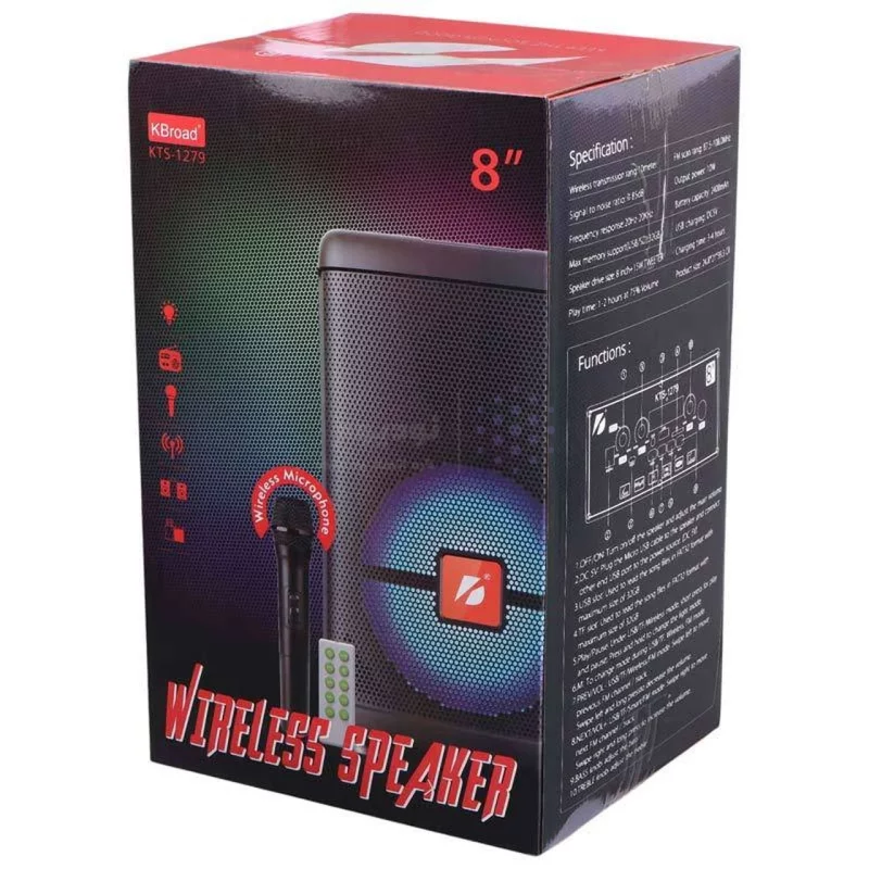 اسپیکر بی سیم BIG SOUND مدل KTS-1279 - مشکی - TCO - تصویر 11