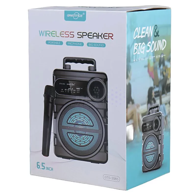 اسپیکر بی سیم Greatnice مدل GTS-2065 - مشکی - TCO - تصویر 8