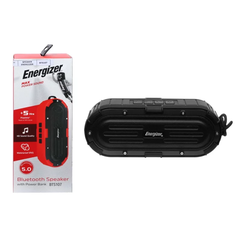 اسپیکر بلوتوثی Energizer مدل BTS107 - مشکی - تصویر 2