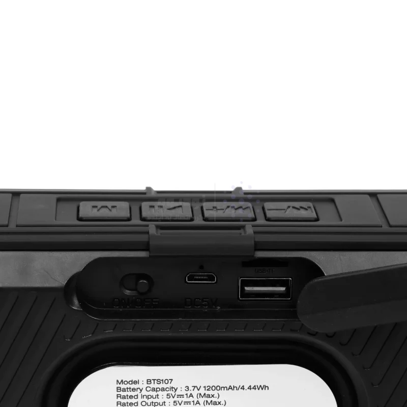 اسپیکر بلوتوثی Energizer مدل BTS107 - مشکی - تصویر 7