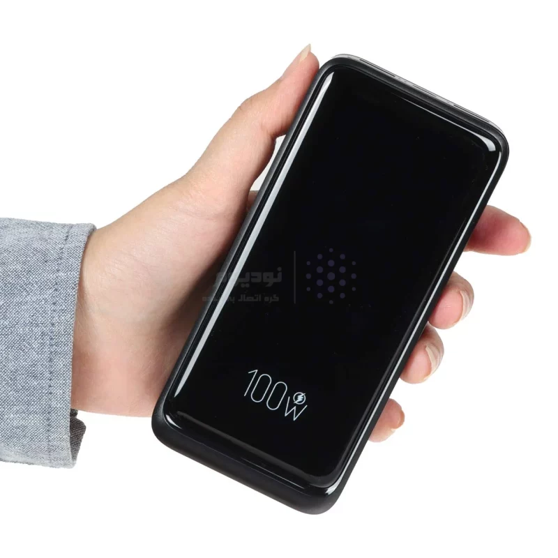 پاوربانک (PD و فست شارژ) Hatron 20000mAh مدل HPB2055G 100W - مشکی - تصویر 7