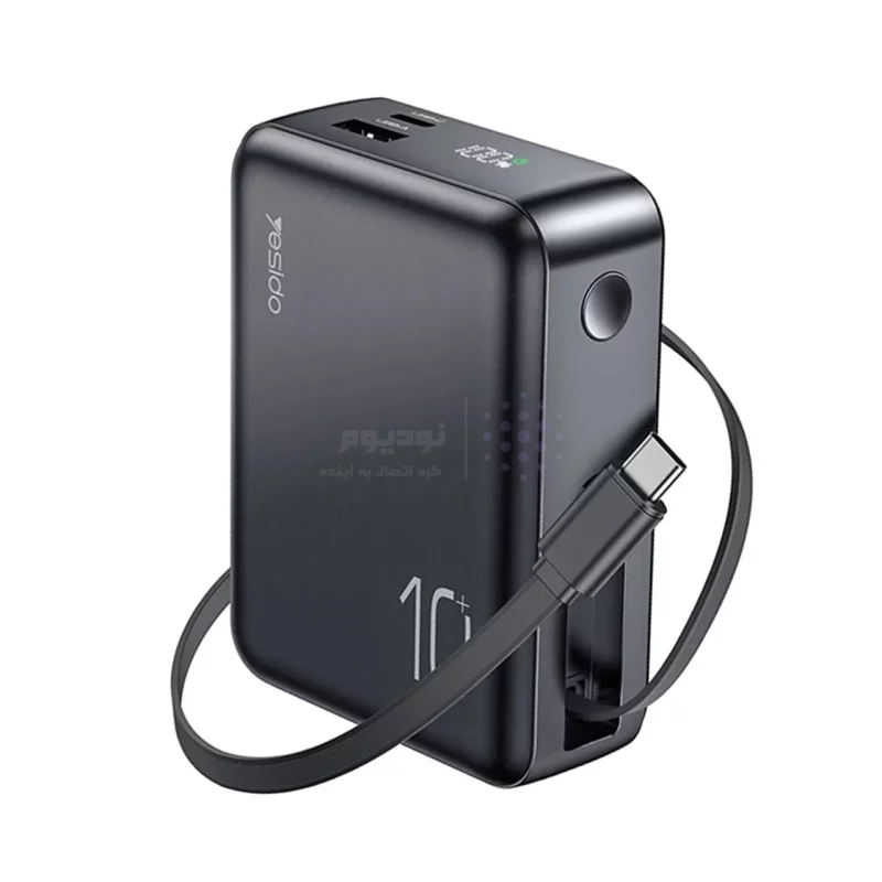 پاوربانک (PD و فست شارژ) Yesido 10000mAh مدل YP70 22.5W - مشکی (گارانتی 18 ماه تعویض نیکان همراه) - تصویر 4
