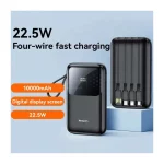 پاوربانک (PD و فست شارژ) Yesido 10000mAh مدل YP71 22.5W - مشکی (گارانتی 18 ماه تعویض نیکان همراه) - تصویر 3