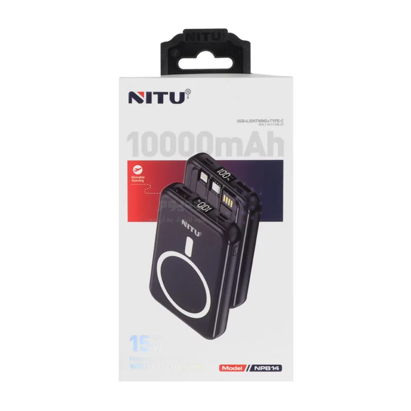 پاوربانک فست شارژ Nitu 10000mAh مدل NPB14 - آبی (گارانتی 18 ماه تعویض نیکان همراه) - تصویر 5