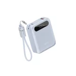 پاوربانک فست شارژ QCY 10000mAh مدل PB10D 22.5W - آبی (گارانتی 18 ماهه شرکتی)