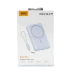 پاوربانک فست شارژ QCY 10000mAh مدل PBW10A 22.5W - آبی (گارانتی 18 ماهه شرکتی) - تصویر 3