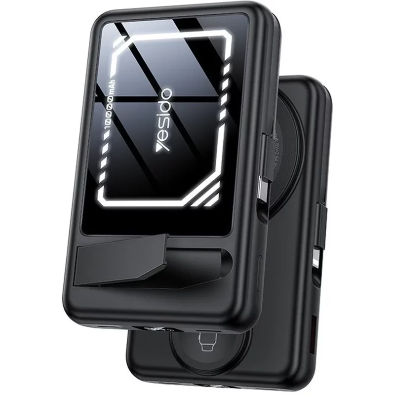 پاوربانک فست شارژ و وایرلس دوکاره Yesido 10000mAh مدل YP79 22.5W - مشکی (گارانتی 18 ماه تعویض نیکان همراه) - تصویر 2
