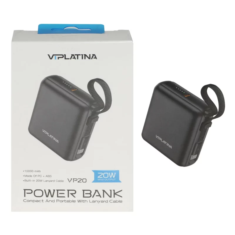پاوربانک فست شارژ VIPLATINA 10000mAh مدل VP20 20W - مشکی (گارانتی 18 ماه تعویض نیکان همراه) - تصویر 2