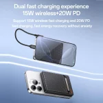 پاوربانک وایرلس (PD و فست شارژ) Yesido 10000mAh مدل YP78 20W - مشکی (گارانتی 18 ماه تعویض نیکان همراه) - تصویر 4