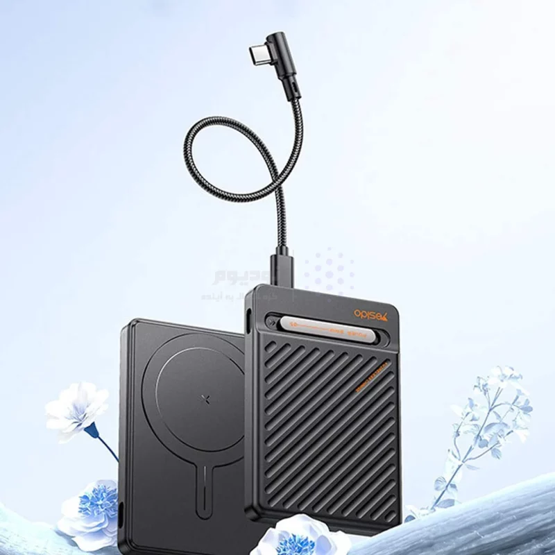 پاوربانک وایرلس (PD و فست شارژ) Yesido 10000mAh مدل YP78 20W - مشکی (گارانتی 18 ماه تعویض نیکان همراه) - تصویر 6