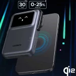 پاوربانک وایرلس PD و فست شارژ UGREEN 10000mAh مدل Uno PB764 20W - خاکستری (گارانتی 18 ماهه آسان پیشرو)(45329) - تصویر 3