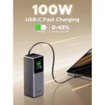 پاوربانک PD و فست شارژ UGREEN 20000mAh مدل Nexode PB726 165W - خاکستری (گارانتی 18 ماهه آسان پیشرو)(55987B) - تصویر 4