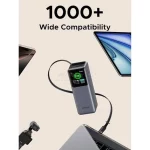 پاوربانک PD و فست شارژ UGREEN 20000mAh مدل Nexode PB726 165W - خاکستری (گارانتی 18 ماهه آسان پیشرو)(55987B) - تصویر 7