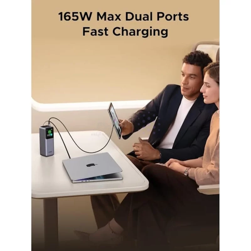 پاوربانک PD و فست شارژ UGREEN 20000mAh مدل Nexode PB726 165W - خاکستری (گارانتی 18 ماهه آسان پیشرو)(55987B) - تصویر 10