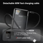 پاوربانک PD و فست شارژ Yesido 20000mAh مدل YP97 65W - مشکی (گارانتی 18 ماهه تعویض نیکان همراه) - تصویر 4