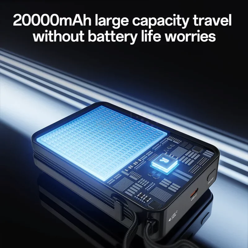 پاوربانک PD و فست شارژ Yesido 20000mAh مدل YP97 65W - مشکی (گارانتی 18 ماهه تعویض نیکان همراه) - تصویر 6