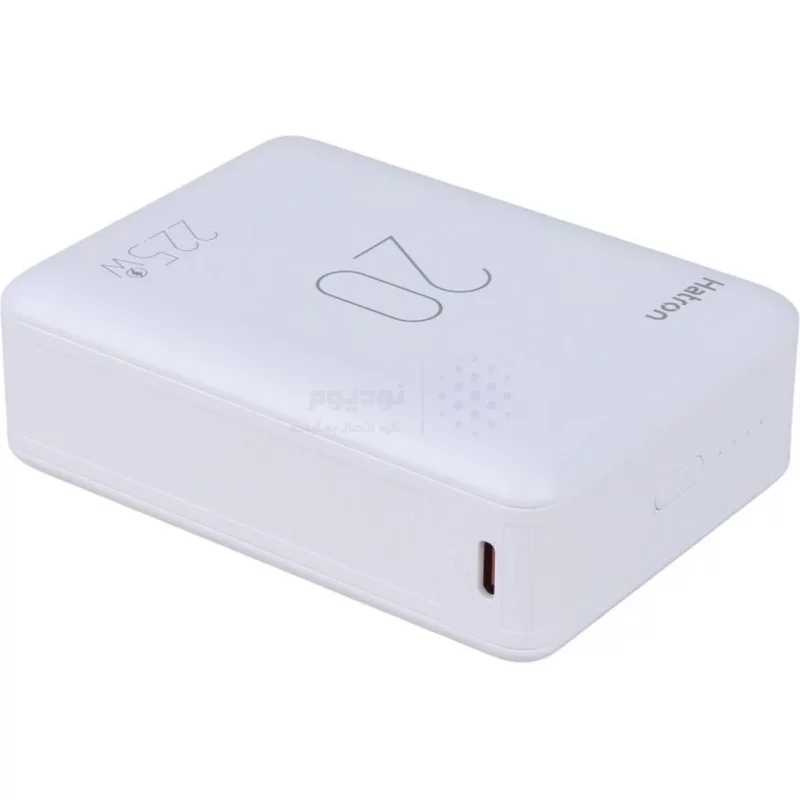 پاوربانک PD و فست شارژ Hatron 20000mAh مدل HPB2060ME 22.5W - سفید - تصویر 4