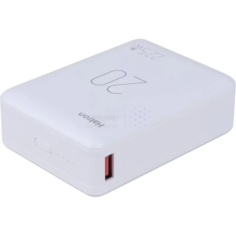 پاوربانک PD و فست شارژ Hatron 20000mAh مدل HPB2060ME 22.5W - سفید - تصویر 6