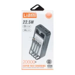 پاوربانک PD و فست شارژ Liami 20000Ah مدل LM7020 22.5W - مشکی (گارانتی شش ماهه شرکتی) - تصویر 6