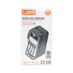 پاوربانک PD و فست شارژ Liami 50000Ah مدل LM7050 22.5W - مشکی (گارانتی شش ماهه شرکتی) - تصویر 5