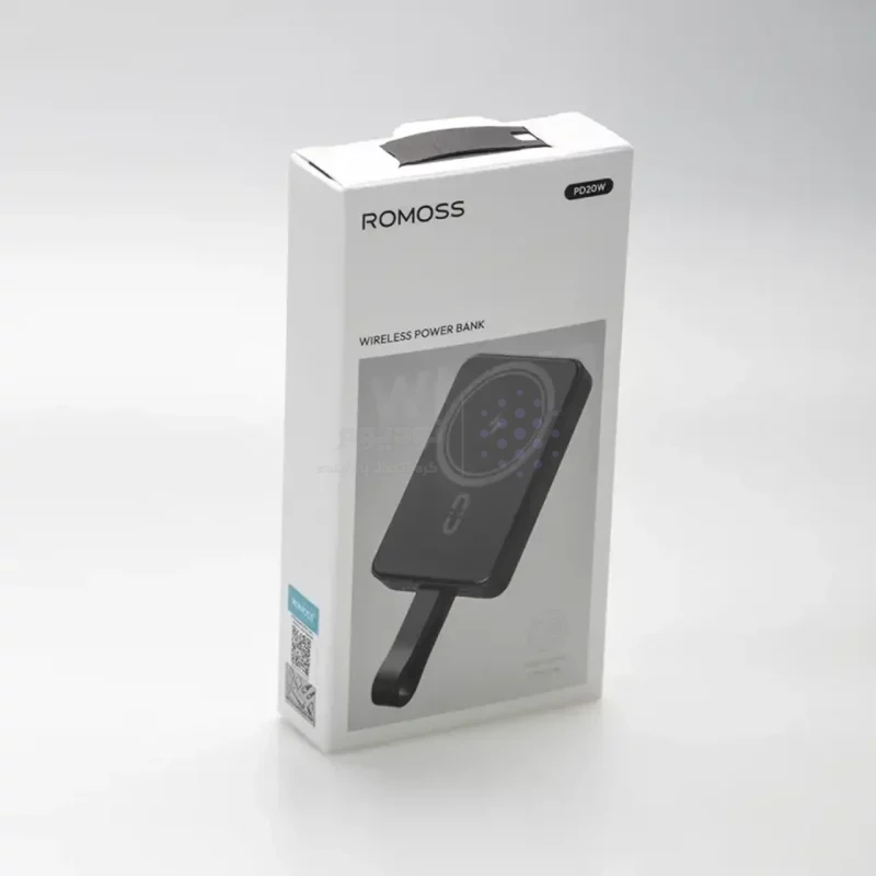 پاوربانک PD و فست شارژ وایرلس Romoss 10000mAh مدل WMO10-121-2133H 20W - مشکی (گارانتی متین) - تصویر 6