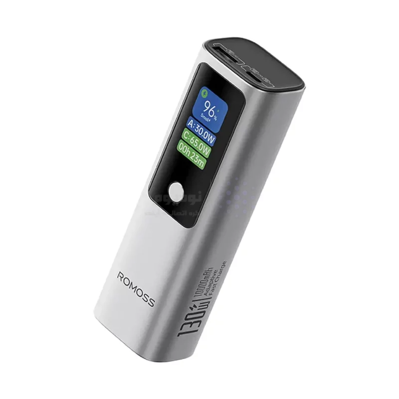 پاوربانک PD و فست شارژ Romoss 10000mAh مدل PPU10-128-S533H 130W - خاکستری (گارانتی متین) - تصویر 4