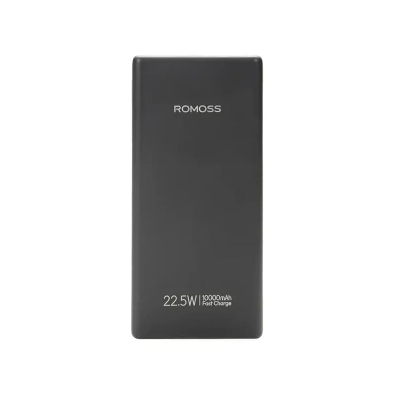 پاوربانک PD و فست شارژ Romoss 10000mAh مدل PRC10-171-2143 22.5W - مشکی (گارانتی متین) - تصویر 2