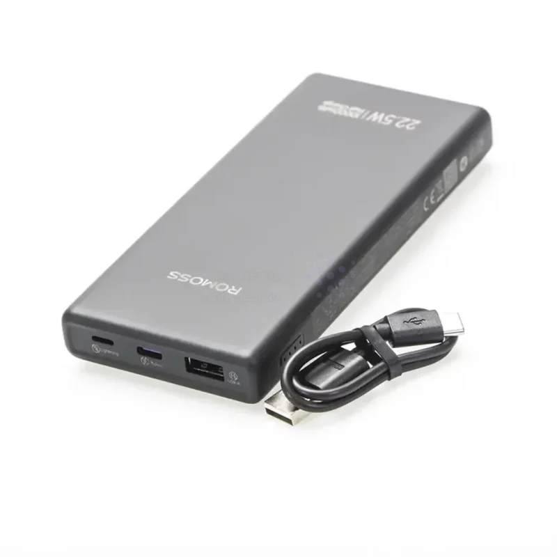 پاوربانک PD و فست شارژ Romoss 10000mAh مدل PRC10-171-2143 22.5W - مشکی (گارانتی متین) - تصویر 5