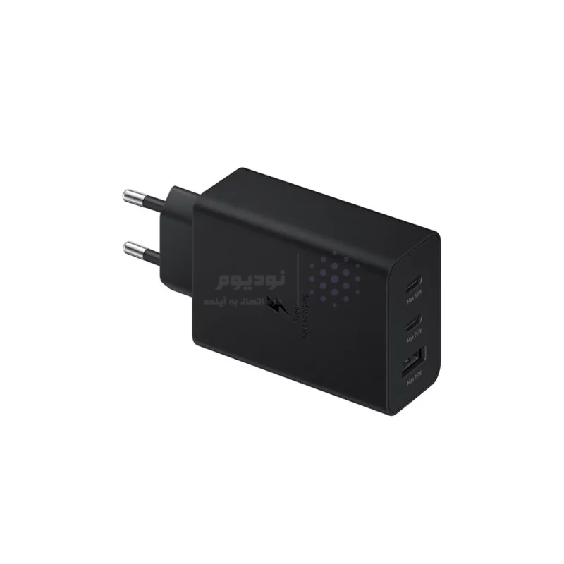 شارژر دیواری فست و PD سه پورت SAMSUNG Type-C مدل EP-T6530 65W - مشکی (گارانتی پارتیان پایا) - تصویر 3