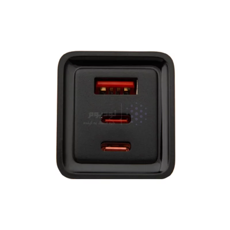 شارژر دیواری 65W فست و PD سه پورت Hatron مدل HWC3651PQ به همراه کابل شارژ Type-C to Type-C - مشکی  - تصویر 6