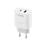 شارژر دیواری 20W فست و PD دو پورت Hatron مدل HWC2202PQ - سفید - تصویر 6