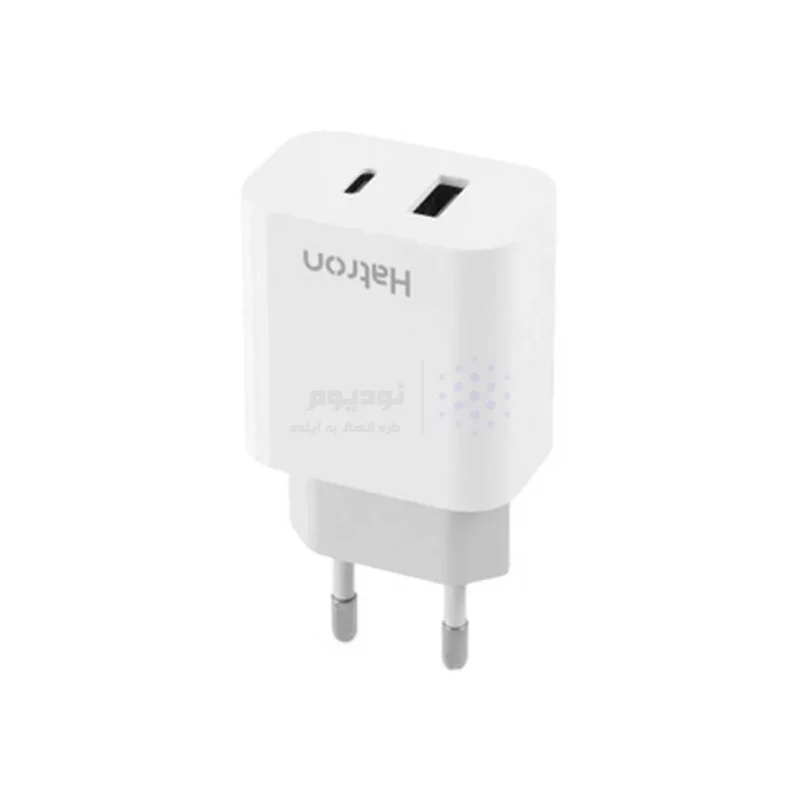 شارژر دیواری 20W فست و PD دو پورت Hatron مدل HWC2202PQ - سفید - تصویر 6
