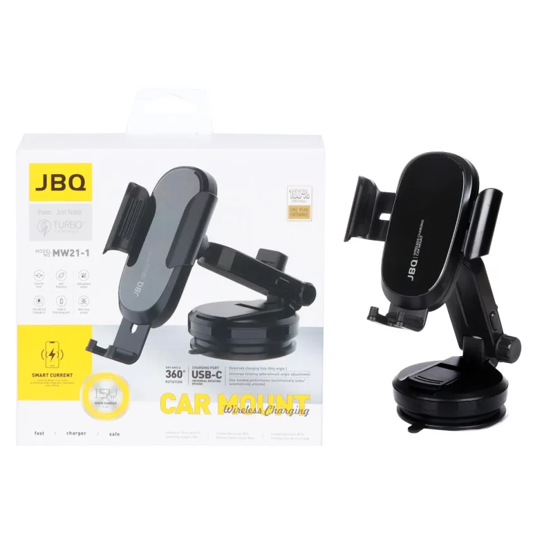 هولدر و شارژر وایرلس JBQ مدل MW21-1 - مشکی - تصویر 2
