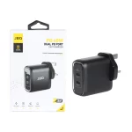 شارژر دیواری فست و PD دو پورت JBQ مدلSmart Chip+ HC-740 40W - مشکی (گارانتی یکساله رصاصی)