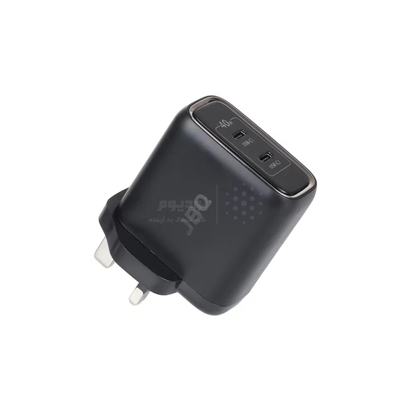 شارژر دیواری فست و PD دو پورت JBQ مدلSmart Chip+ HC-740 40W - مشکی (گارانتی یکساله رصاصی) - تصویر 3