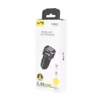 شارژر فندکی فست دو پورت JBQ مدل CN-45 18W همراه با کابل آیفون - سفید (گارانتی یکساله رصاصی) - تصویر 6