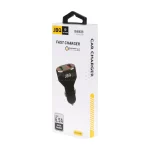 شارژر فندکی فست دو پورت JBQ مدل C-65 33W همراه با کابل آیفون - مشکی (گارانتی یکساله رصاصی) - تصویر 5
