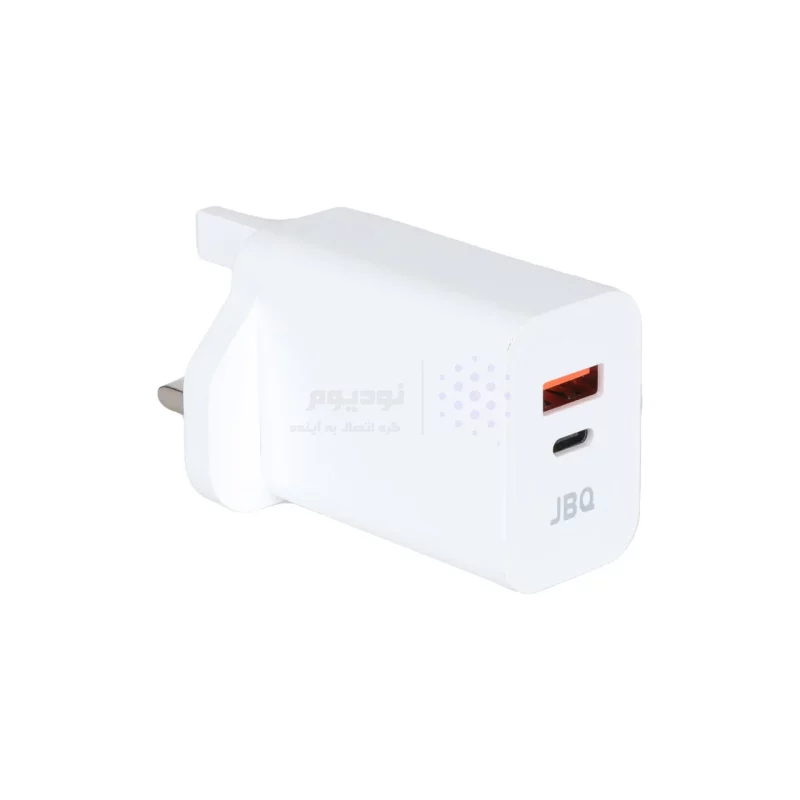 شارژر دیواری فست دو پورت JBQ مدل HC-30w 30W همراه با کابل Type-C To Lightning - سفید (گارانتی یکساله رصاصی) - تصویر 4