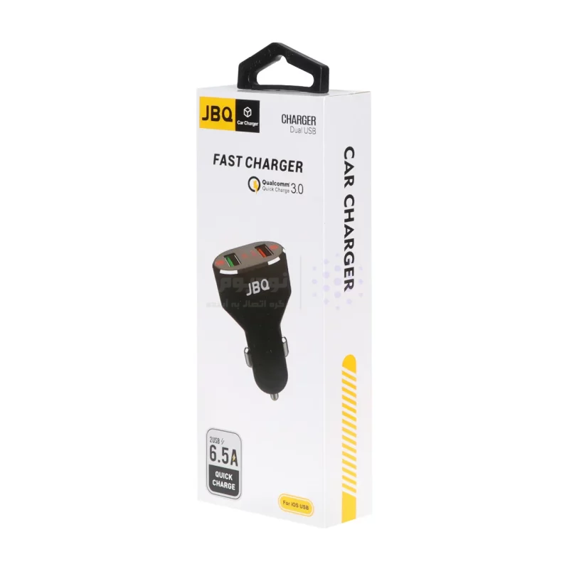 شارژر فندکی فست دو پورت JBQ مدل C-65 33W همراه با کابل اندروید - مشکی (گارانتی یکساله رصاصی) - تصویر 5