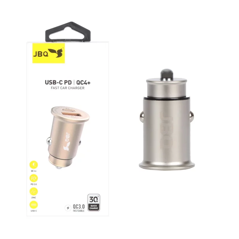 شارژر فندکی فست و PD دو پورت JBQ مدل CC-P9 30W - نقره ای (گارانتی یکساله رصاصی) - تصویر 2