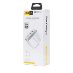 شارژر دیواری فست دو پورت JBQ مدل F-2USB 18W همراه با کابل اندروید - سفید (گارانتی یکساله رصاصی) - تصویر 5