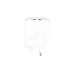 شارژر دیواری فست دو پورت JBQ مدل HC-12F2 30W همراه با کابل آیفون - سفید (گارانتی یکساله رصاصی) - تصویر 3