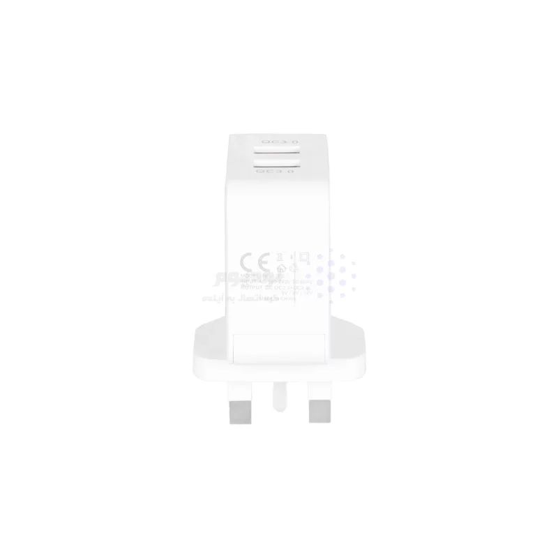 شارژر دیواری فست دو پورت JBQ مدل HC-12F2 30W همراه با کابل آیفون - سفید (گارانتی یکساله رصاصی) - تصویر 4