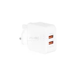 شارژر دیواری فست دو پورت JBQ مدل HC-12F2 30W همراه با کابل آیفون - سفید (گارانتی یکساله رصاصی) - تصویر 5