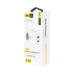 شارژر دیواری فست دو پورت JBQ مدل HC-12F2 30W همراه با کابل آیفون - سفید (گارانتی یکساله رصاصی) - تصویر 7