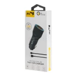 شارژر فندکی فست دو پورت JBQ مدل CC-D5 18W همراه با کابل آیفون - مشکی (گارانتی یکساله رصاصی) - تصویر 5
