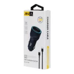 شارژر فندکی فست و PD دو پورت JBQ مدل CC-P8 45W همراه با کابل Type-C to Lightning - مشکی (گارانتی یکساله رصاصی) - تصویر 5