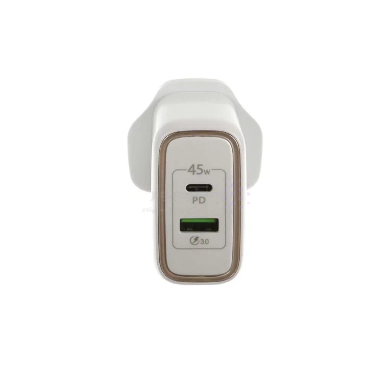 شارژر دیواری فست و PD دو پورت JBQ مدل HC-745 45W - سفید (گارانتی یکساله رصاصی) - تصویر 3