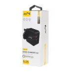شارژر دیواری فست دو پورت JBQ مدل HC-12F2 30W همراه با کابل اندروید - مشکی (گارانتی یکساله رصاصی) - تصویر 5